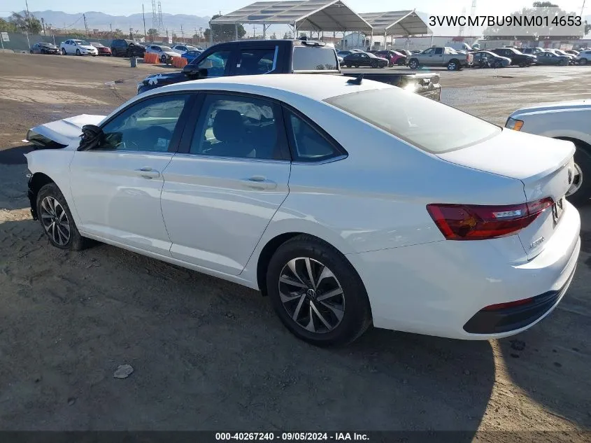 2022 Volkswagen Jetta S VIN: 3VWCM7BU9NM014653 Lot: 40267240