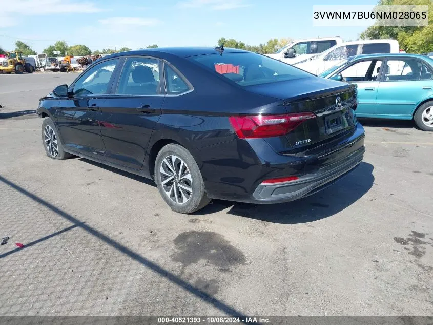 2022 Volkswagen Jetta 1.5T S VIN: 3VWNM7BU6NM028065 Lot: 40521393