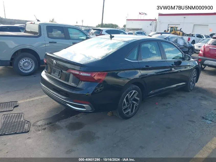 3VWGM7BU5NM000900 2022 Volkswagen Jetta 1.5T Sel