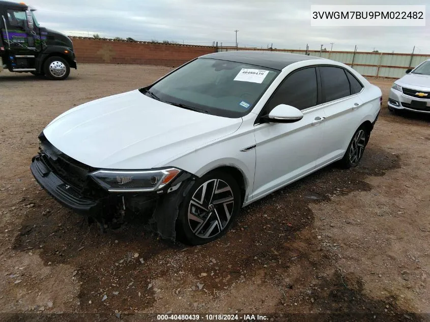 2023 Volkswagen Jetta 1.5T Sel VIN: 3VWGM7BU9PM022482 Lot: 40480439