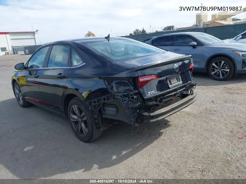 2023 Volkswagen Jetta 1.5T Se VIN: 3VW7M7BU9PM019887 Lot: 40514397