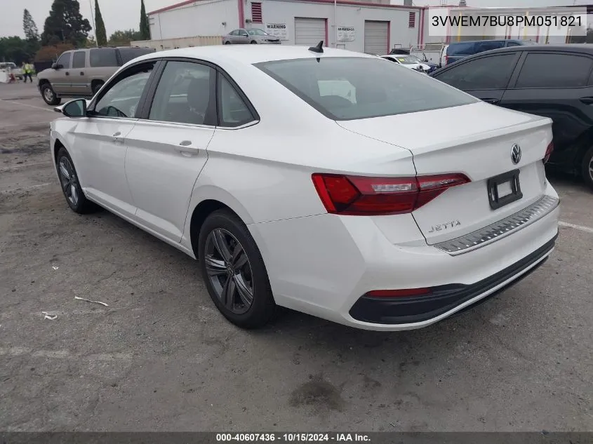 2023 Volkswagen Jetta 1.5T Se VIN: 3VWEM7BU8PM051821 Lot: 40607436