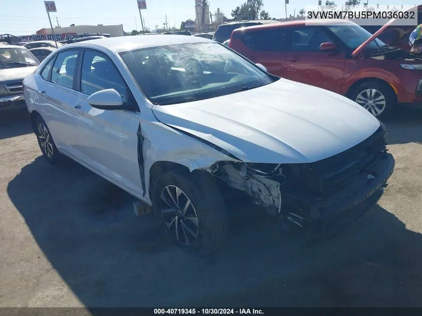 2023 Volkswagen Jetta 1.5T S VIN: 3VW5M7BU5PM036032 Lot: 40719345