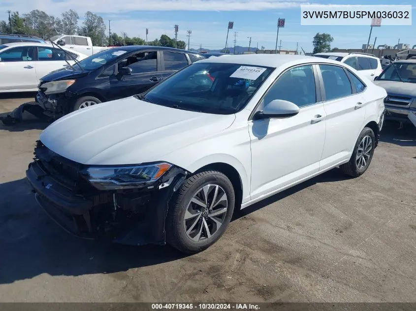 2023 Volkswagen Jetta 1.5T S VIN: 3VW5M7BU5PM036032 Lot: 40719345