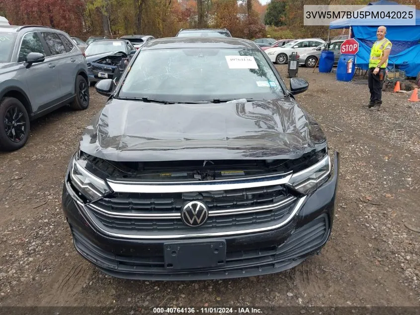 2023 Volkswagen Jetta 1.5T S VIN: 3VW5M7BU5PM042025 Lot: 40764136