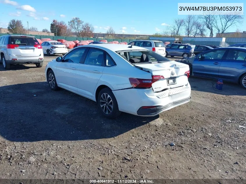 2023 Volkswagen Jetta 1.5T S VIN: 3VW4M7BU3PM053973 Lot: 40841912