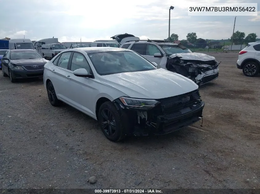 2024 Volkswagen Jetta 1.5T Se VIN: 3VW7M7BU3RM056422 Lot: 39973913