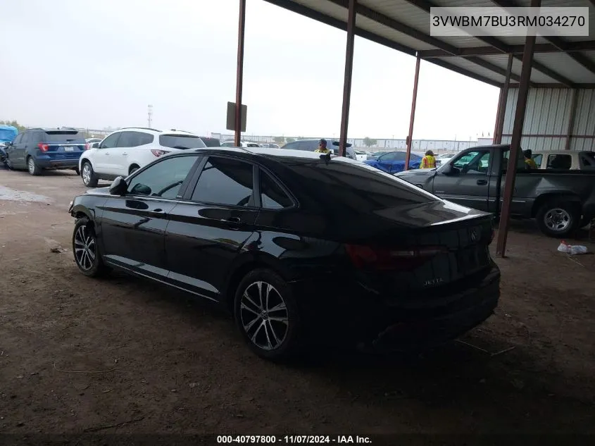 2024 Volkswagen Jetta 1.5T Sport VIN: 3VWBM7BU3RM034270 Lot: 40797800