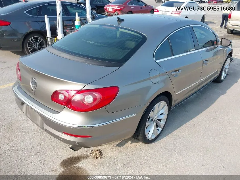 2009 Volkswagen Cc Vr6 VIN: WVWGU73C59E516680 Lot: 39859679