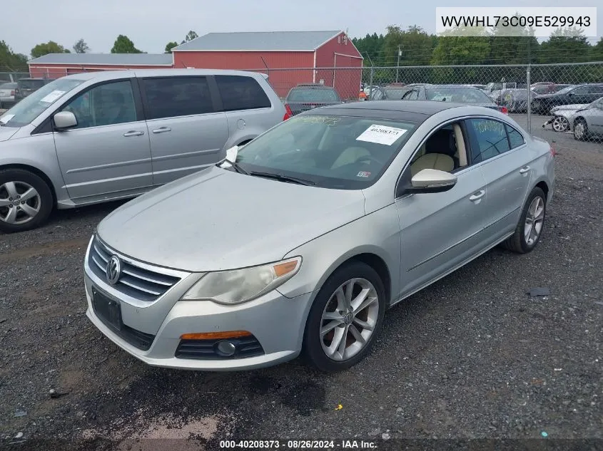 2009 Volkswagen Cc Luxury VIN: WVWHL73C09E529943 Lot: 40208373