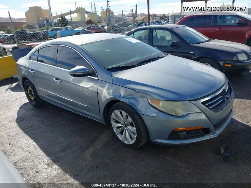 2009 Volkswagen Cc Sport VIN: WVWML73C09E539967 Lot: 40744137