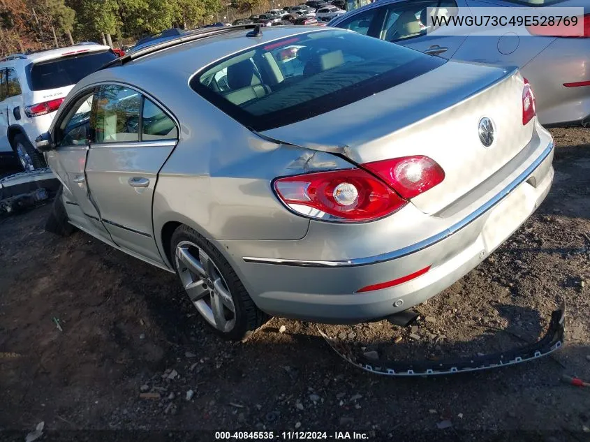 2009 Volkswagen Cc Vr6 VIN: WVWGU73C49E528769 Lot: 40845535