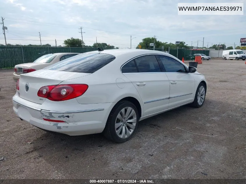 WVWMP7AN6AE539971 2010 Volkswagen Cc Sport