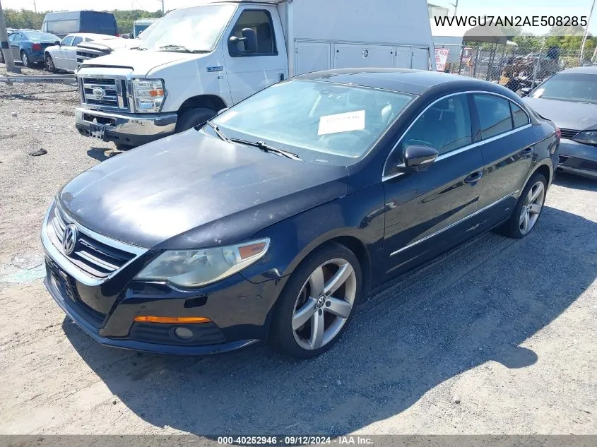 2010 Volkswagen Cc Vr6 4Motion VIN: WVWGU7AN2AE508285 Lot: 40252946