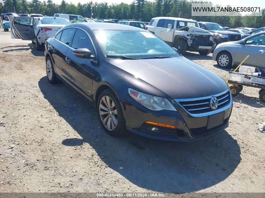 WVWML7AN8AE508071 2010 Volkswagen Cc Sport