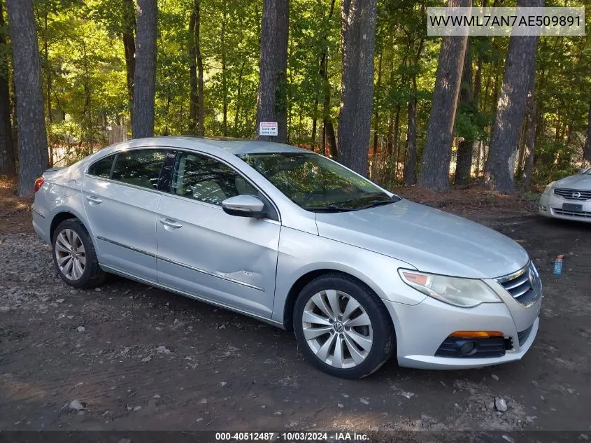 WVWML7AN7AE509891 2010 Volkswagen Cc Sport