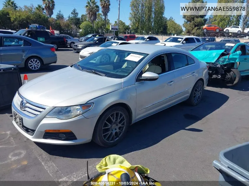 2010 Volkswagen Cc Sport VIN: WVWMP7AN6AE559878 Lot: 40514231