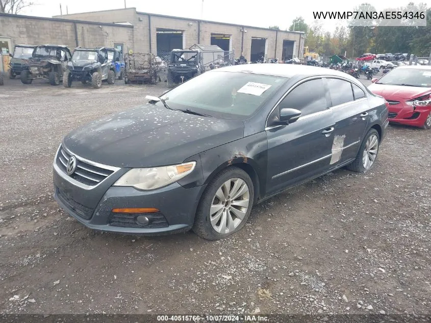 WVWMP7AN3AE554346 2010 Volkswagen Cc Sport