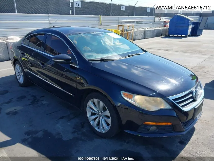 WVWML7AN5AE516712 2010 Volkswagen Cc Sport