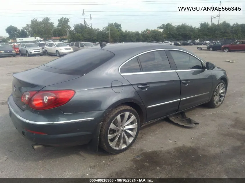 2010 Volkswagen Cc Vr6 VIN: WVWGU7AN9AE566345 Lot: 40626933