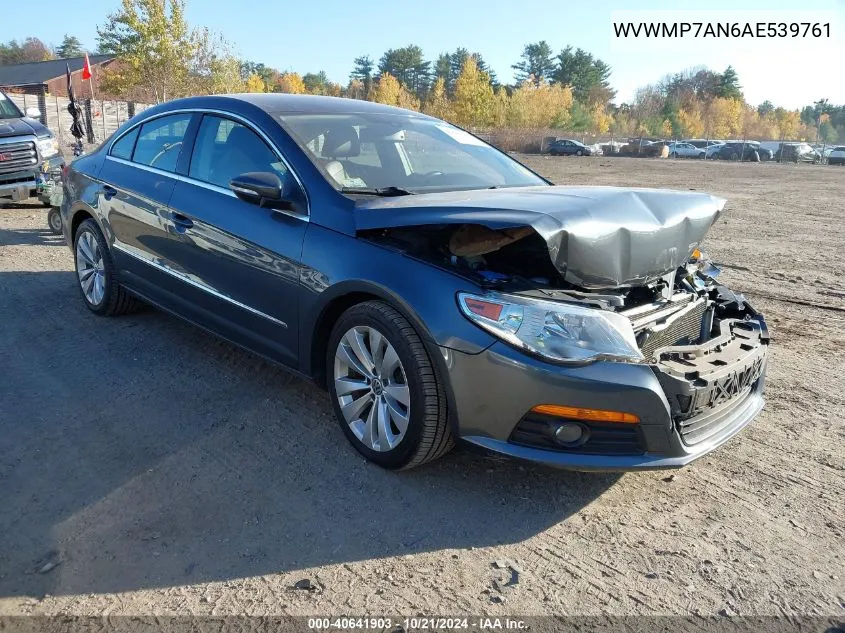 WVWMP7AN6AE539761 2010 Volkswagen Cc Sport