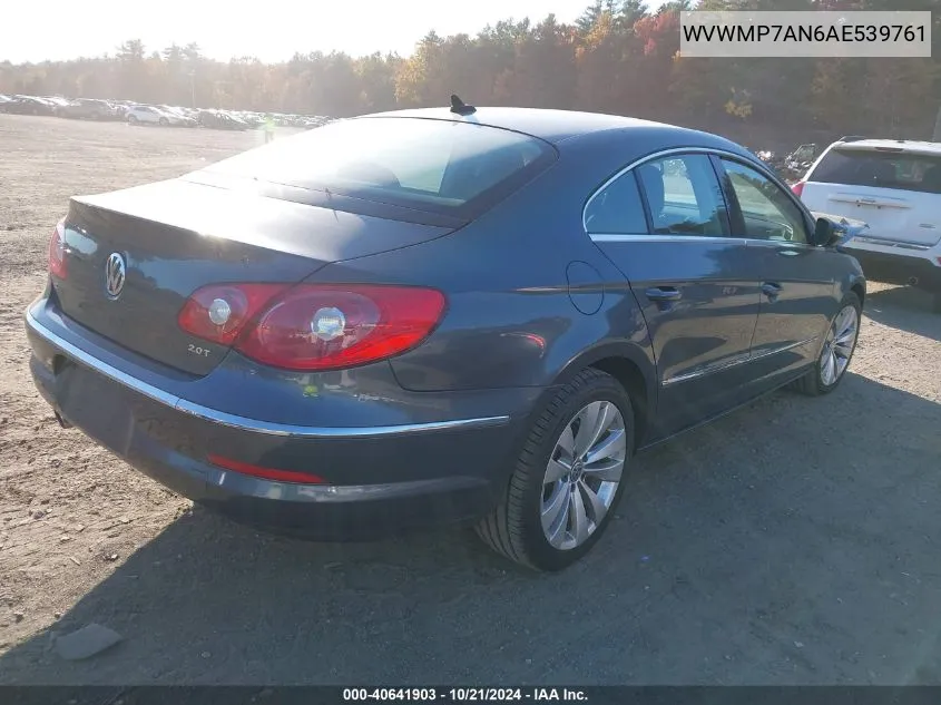 2010 Volkswagen Cc Sport VIN: WVWMP7AN6AE539761 Lot: 40641903