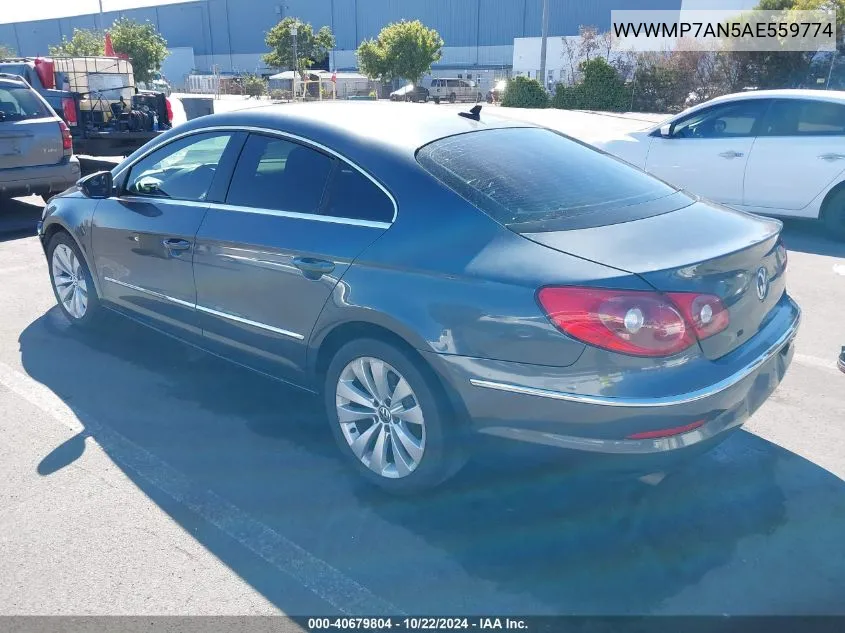 2010 Volkswagen Cc Sport VIN: WVWMP7AN5AE559774 Lot: 40679804