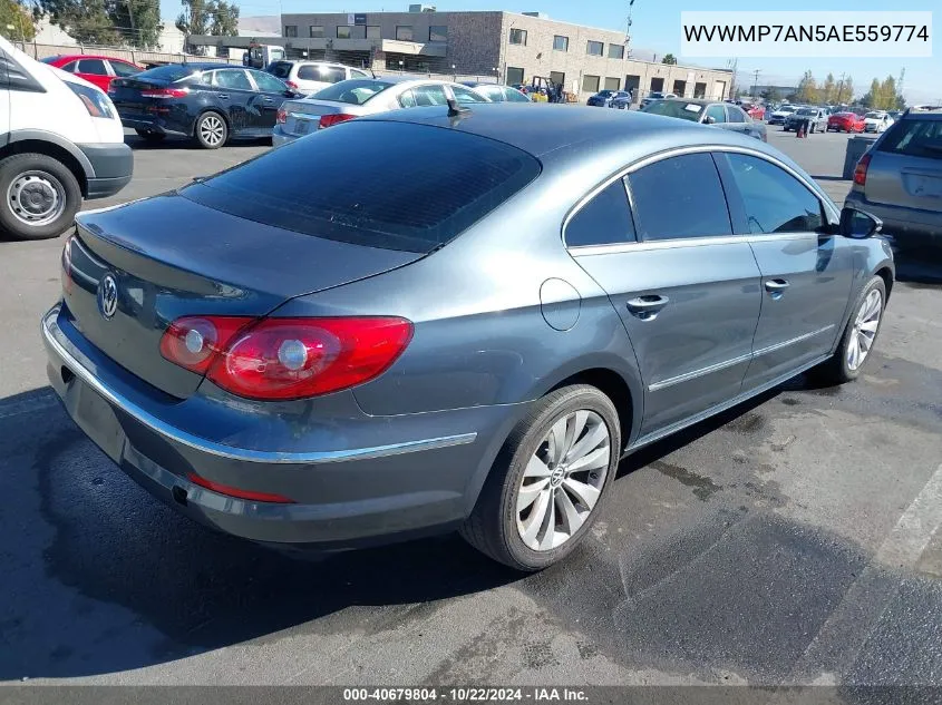 2010 Volkswagen Cc Sport VIN: WVWMP7AN5AE559774 Lot: 40679804