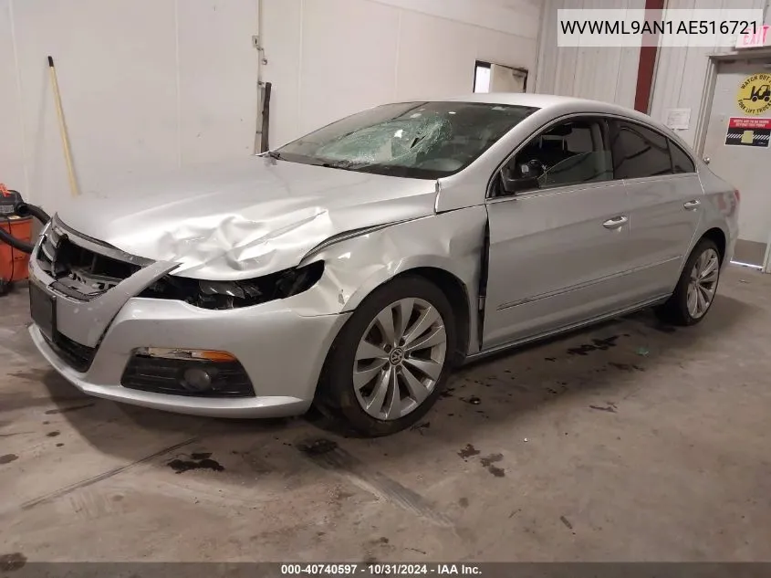 WVWML9AN1AE516721 2010 Volkswagen Cc Sport