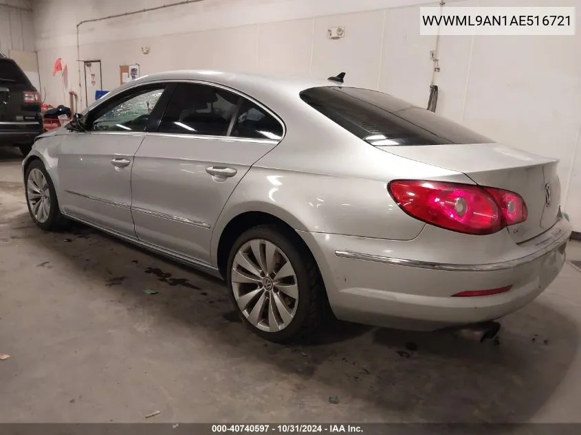 WVWML9AN1AE516721 2010 Volkswagen Cc Sport