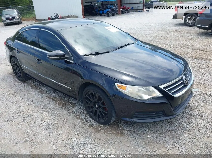 WVWMN7AN5BE725296 2011 Volkswagen Cc Sport