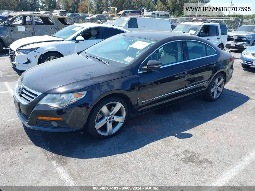 2011 Volkswagen Cc Lux VIN: WVWHP7AN8BE707595 Lot: 40304109