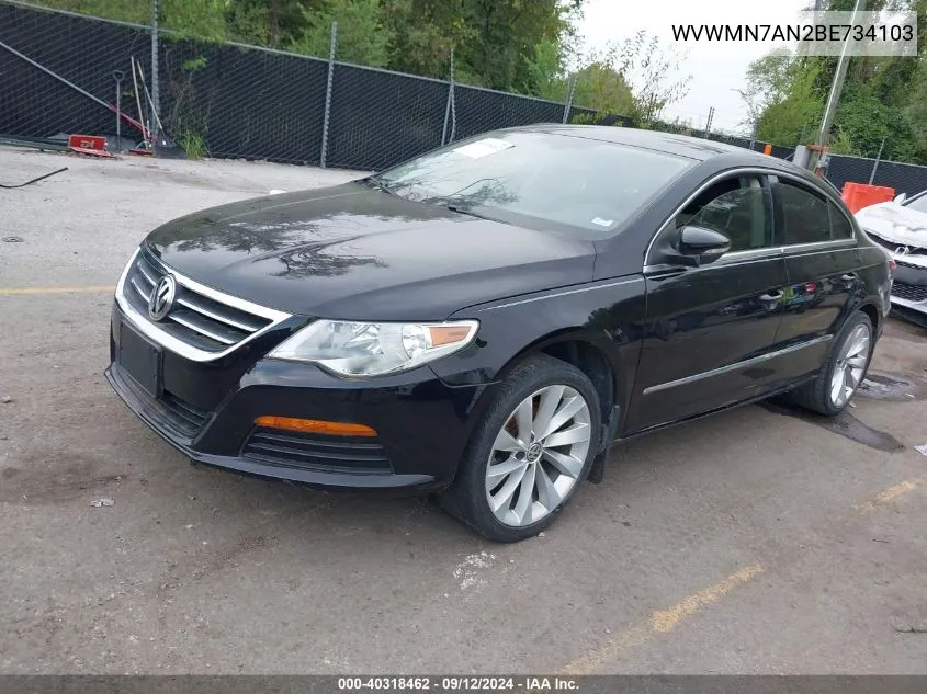 WVWMN7AN2BE734103 2011 Volkswagen Cc Sport