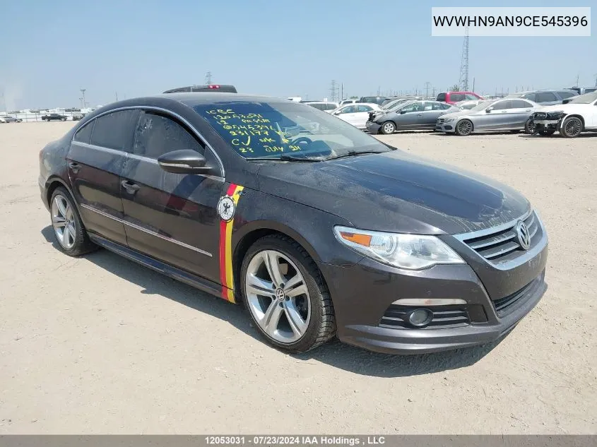 2012 Volkswagen Passat Cc VIN: WVWHN9AN9CE545396 Lot: 12053031