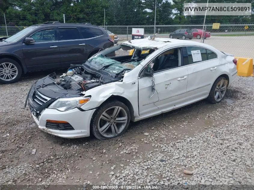 WVWMP7AN8CE509891 2012 Volkswagen Cc R-Line