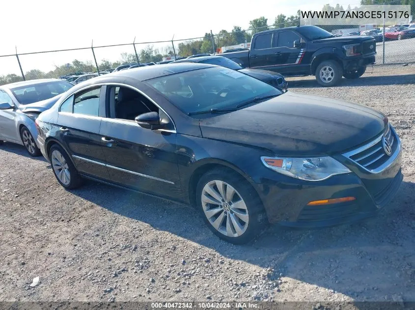 WVWMP7AN3CE515176 2012 Volkswagen Cc Sport