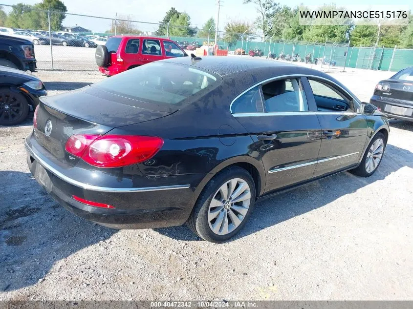 WVWMP7AN3CE515176 2012 Volkswagen Cc Sport