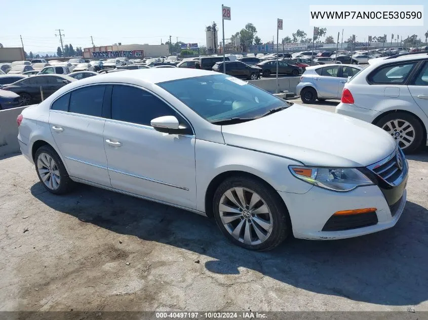 2012 Volkswagen Cc R-Line/Sport VIN: WVWMP7AN0CE530590 Lot: 40497197