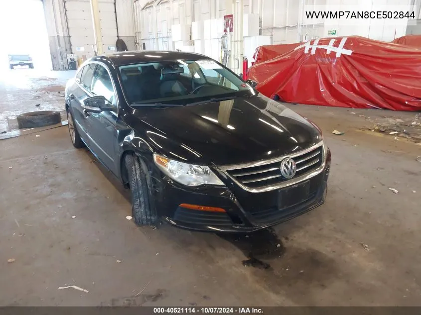 2012 Volkswagen Cc Sport/R-Line VIN: WVWMP7AN8CE502844 Lot: 40521114