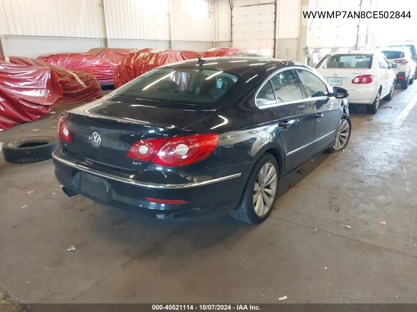 WVWMP7AN8CE502844 2012 Volkswagen Cc Sport/R-Line