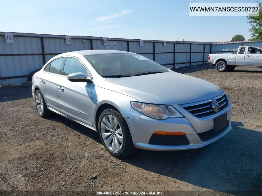 WVWMN7AN5CE550727 2012 Volkswagen Cc Sport