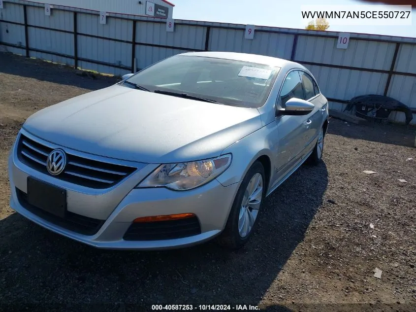 WVWMN7AN5CE550727 2012 Volkswagen Cc Sport