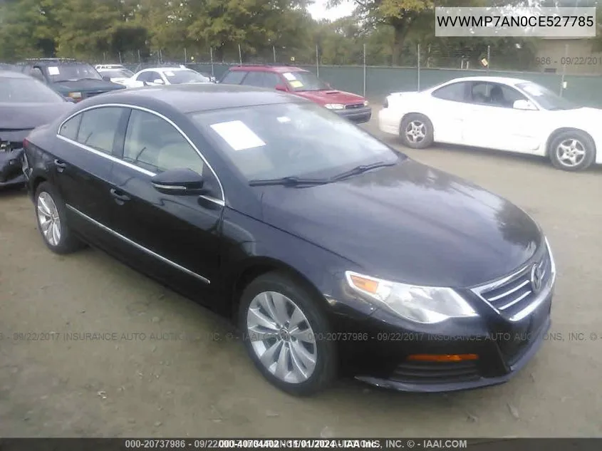 2012 Volkswagen Cc Sport VIN: WVWMP7AN0CE527785 Lot: 40704402