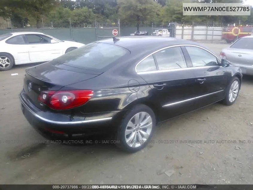 2012 Volkswagen Cc Sport VIN: WVWMP7AN0CE527785 Lot: 40704402