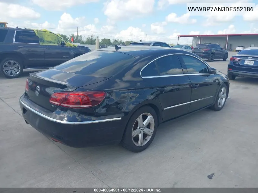 WVWBP7AN3DE552186 2013 Volkswagen Cc 2.0T Sport