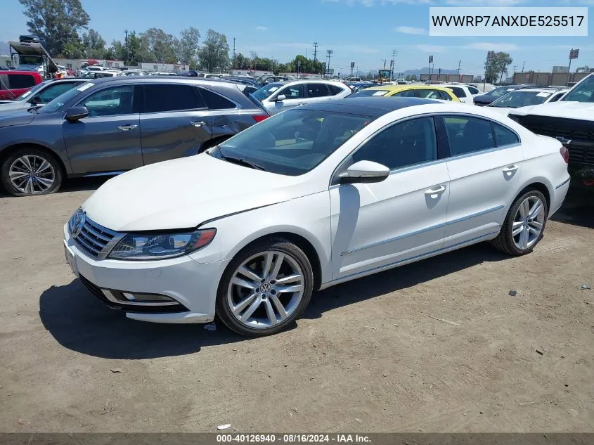 2013 Volkswagen Cc 2.0T Lux VIN: WVWRP7ANXDE525517 Lot: 40126940