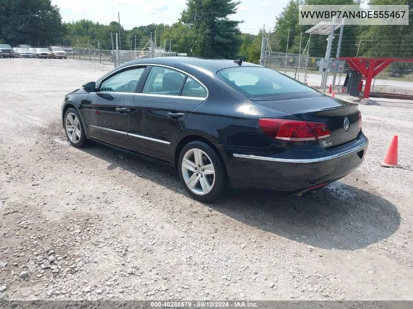 2013 Volkswagen Cc 2.0T Sport VIN: WVWBP7AN4DE555467 Lot: 40288579