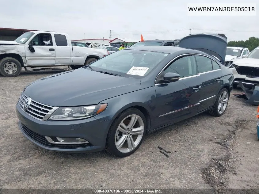 WVWBN7AN3DE505018 2013 Volkswagen Cc Sport