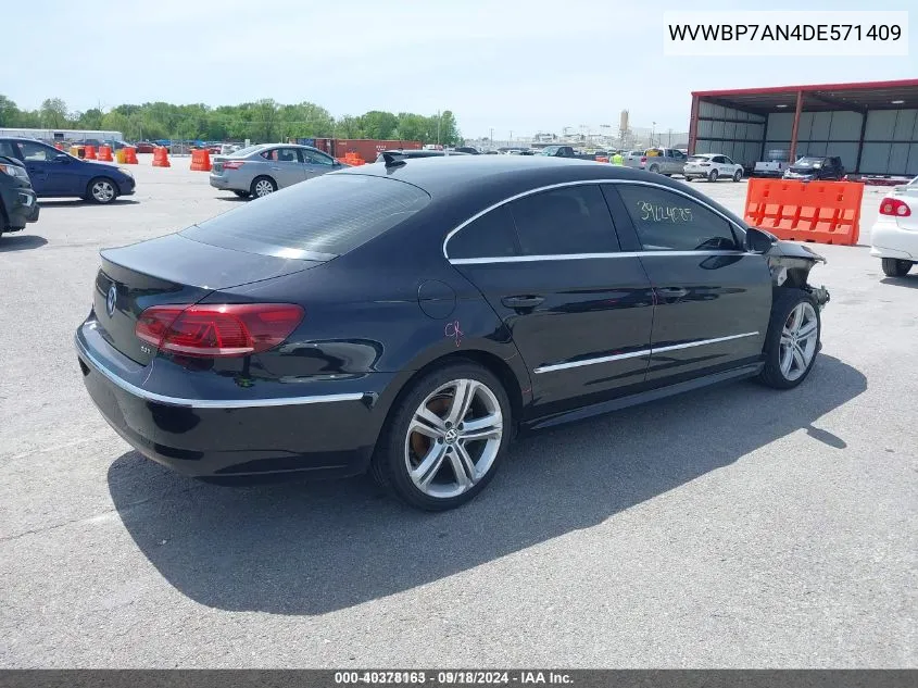 2013 Volkswagen Cc 2.0T R-Line VIN: WVWBP7AN4DE571409 Lot: 40378163