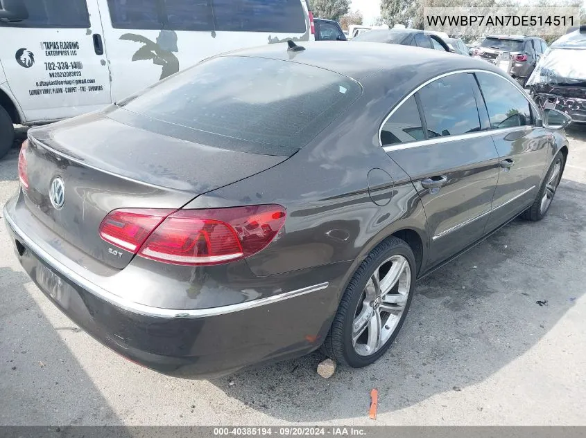 WVWBP7AN7DE514511 2013 Volkswagen Cc 2.0T Sport Plus